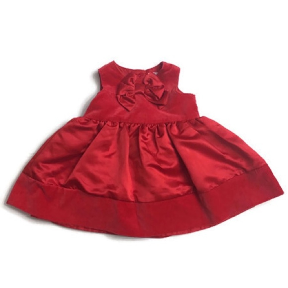 Carter’s Red Velvet Dress - Picture 2 of 6